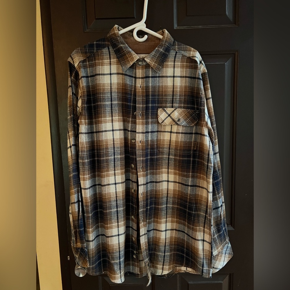 Long & Tall light flannel shirt